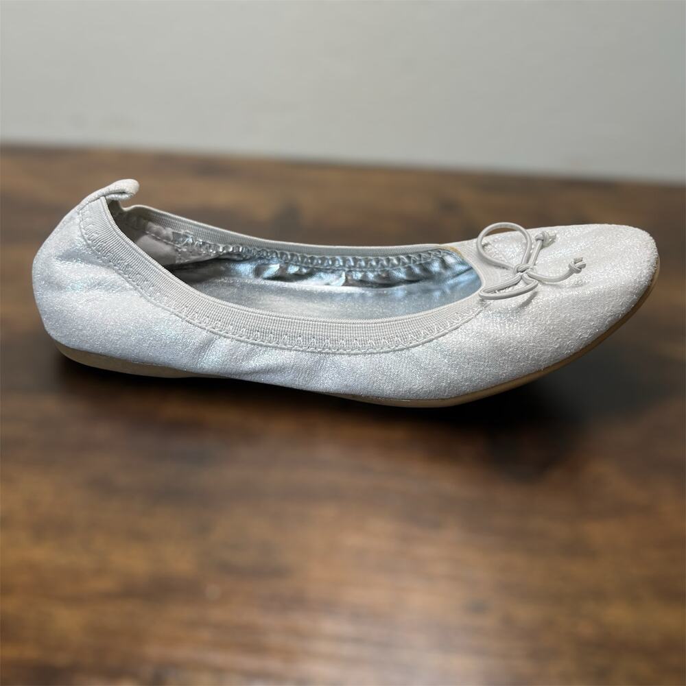 Nina Esther Ballet Flats 3 Girls Metallic Flexible Comfort Foam Bow Kids Easter